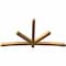 Ekena Millwork Alberta Rough Sawn Timber Gable Bracket, Western Red Cedar, 96"W x 52"H x 4"D x 4"F, 13/12 Pitch GBW096X52X0404ALB00RWR - alternate 2